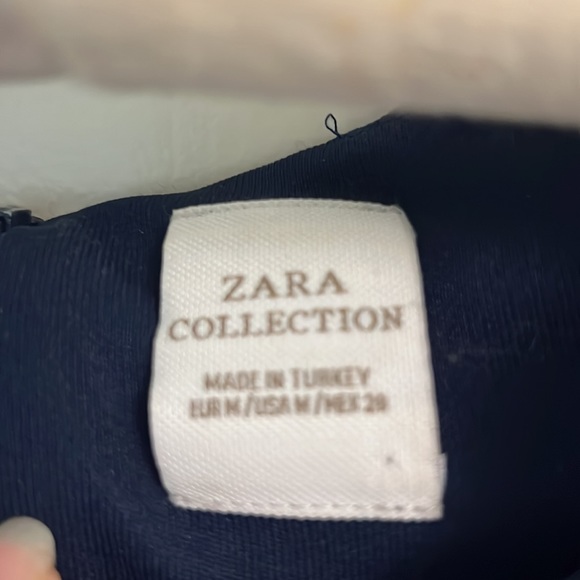 Zara Lace navy Dress, M - Picture 8 of 11